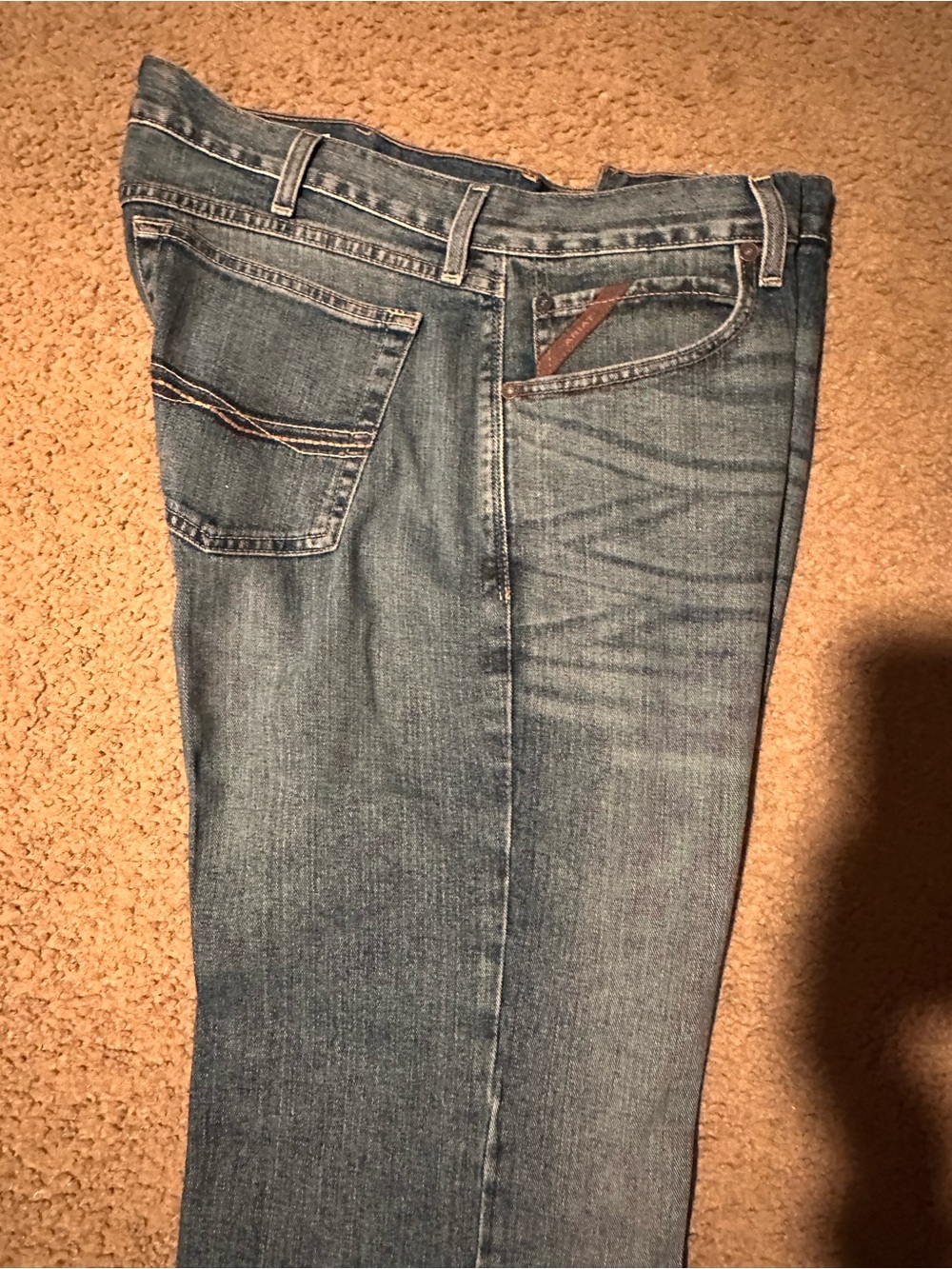Ariat Men's Light Blue Straight Jeans